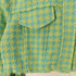 ザラ ZARA 千鳥格子 裾カットオフ クロップド シャツジャケット レディース import:L