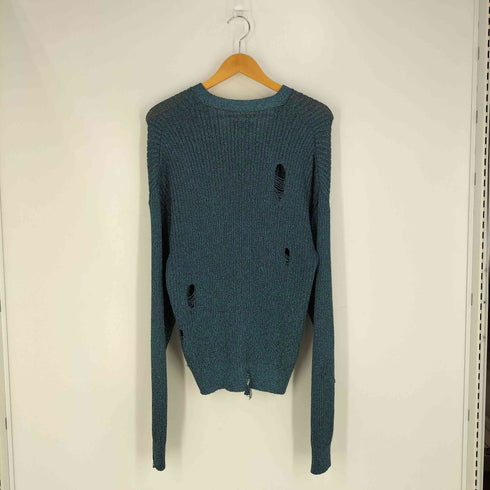 ファセッタズム FACETASM メランジ メッシュ ダメージ ニットカーディガン メンズ JPN:1