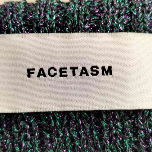 ファセッタズム FACETASM メランジ メッシュ ダメージ ニットカーディガン メンズ JPN:1
