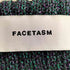 ファセッタズム FACETASM メランジ メッシュ ダメージ ニットカーディガン メンズ JPN:1