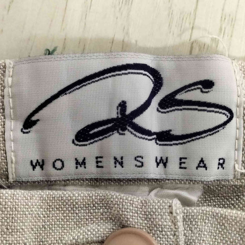 RS WOMENS WEAR イタリア製 OPTIジッパー 2タック リネンレーヨン パンツ レディース