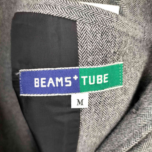 ビームスプラス BEAMS+ TUBE ヘリンボーン3Bテーラードジャケットセットアップ メンズ M