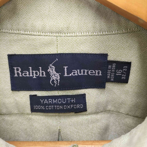 ラルフローレン RALPH LAUREN yarmouth ワンポイント刺繍ボタンダウンシャツ メンズ 16 32/33