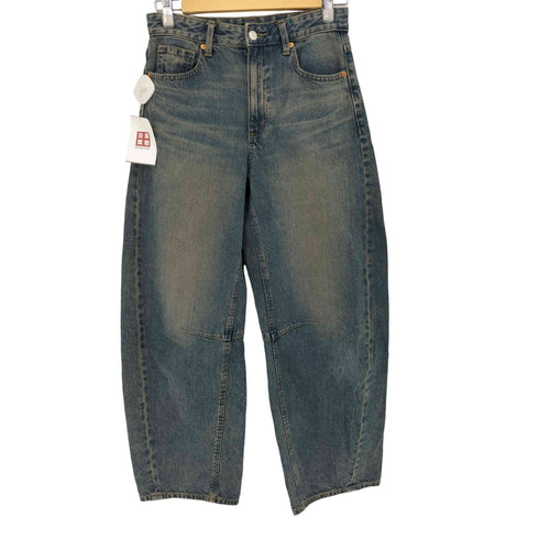 ジーユー GU 24AW バレルレッグジーンズ レディース JPN:M