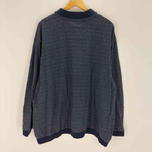 CANYONRIDGE 総柄ロングスリーブポロシャツ メンズ 3XL