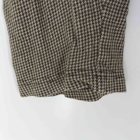ノーティカ NAUTICA 千鳥格子柄ヘンリーネック ワンポイント刺繍ロングスリーブTシャツ メンズ import:XL