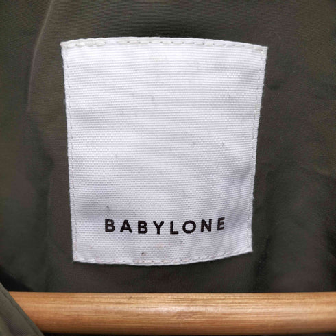 バビロン BABYLONE キルティング ノーカラーロングコート レディース 36