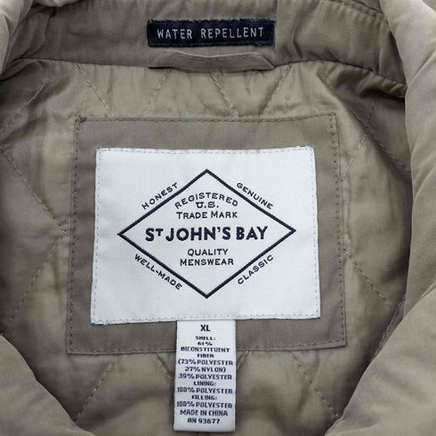 セントジョンズベイ STJOHNS BAY WATER REPELLENT 裏地キルティング ジップアップ ジャケット メンズ import:XL
