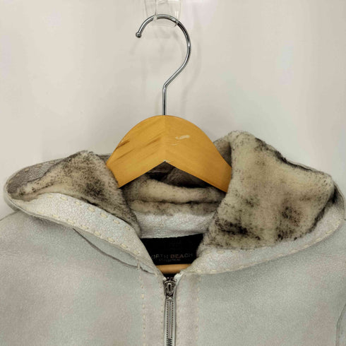 ノースビーチ NORTH BEACH LAMB FUR フーデッドムートンジャケット レディース JPN:M