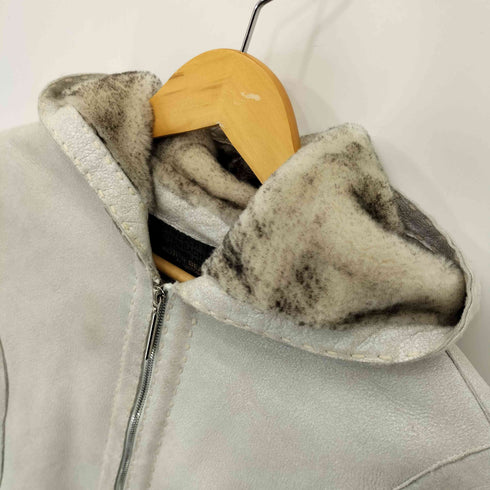 ノースビーチ NORTH BEACH LAMB FUR フーデッドムートンジャケット レディース JPN:M