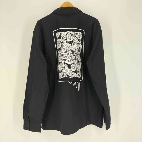 Mr DRIP&ROLL Jumble Character Long Shirt HIFUMIYA 一二三屋 ワーク シャツ メンズ JPN:XXL