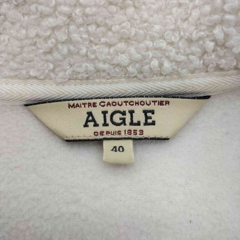 エーグル AIGLE 異素材切替 ボアフリース ジップアップ ジャケット レディース EUR:40