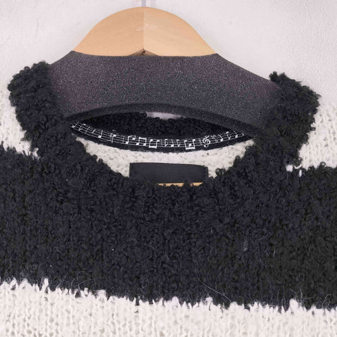 N NUMBER ALPACA BORDER KNIT BIG PULLOVER メンズ JPN:4