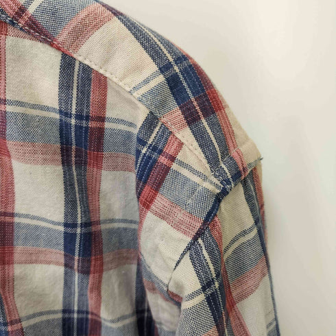 カンサイジーンズ KANSAI JEANS チェック柄コットンL/S シャツ メンズ L