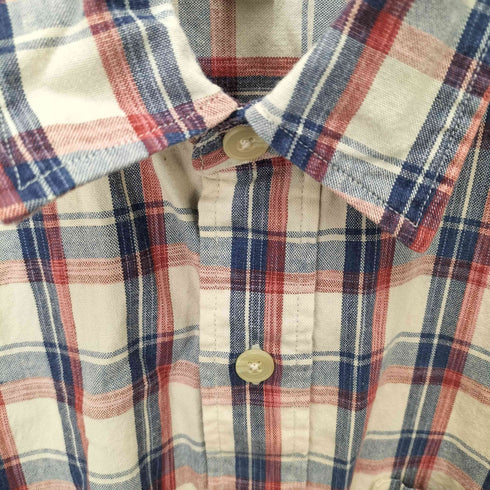 カンサイジーンズ KANSAI JEANS チェック柄コットンL/S シャツ メンズ L
