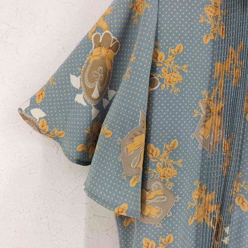 カネコイサオ KANEKO ISAO 花柄 オープンカラー ロングシャツワンピース レディース ONE SIZE