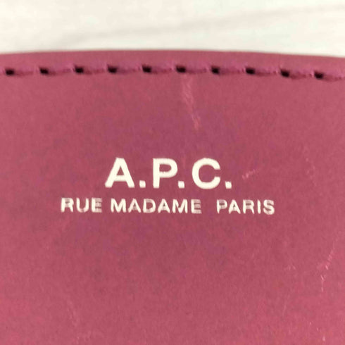 アーペーセー A.P.C. ラウンドジップ ハーフムーン ロングウォレット レディース