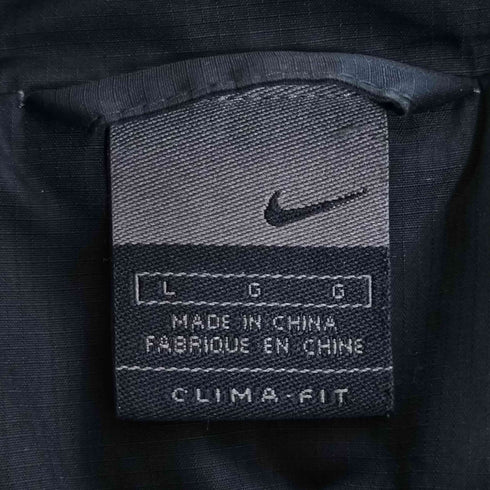 ナイキ NIKE 90-00s CLIMA-FIT ロゴ刺繍 ラグラン ハイネック 中綿 ジップアップジャケット メンズ import:L