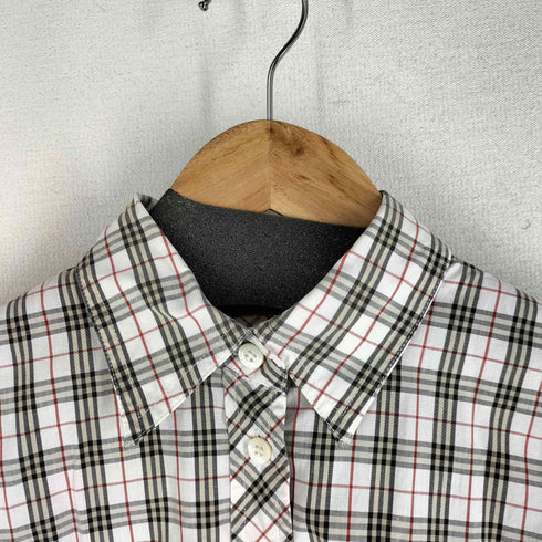 バーバリーブルーレーベル BURBERRY BLUE LABEL ホースロゴ ノバチェック 長袖シャツ レディース 38