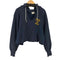 チャンピオン Champion 80s トリコタグ中期 MADE IN USA REVERSE WEAVE 3段カレッジプリント ダメージフーディ CARLETON メンズ import:L