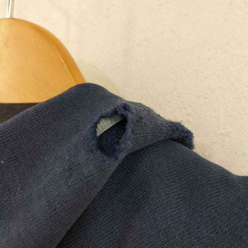 チャンピオン Champion 80s トリコタグ中期 MADE IN USA REVERSE WEAVE 3段カレッジプリント ダメージフーディ CARLETON メンズ import:L