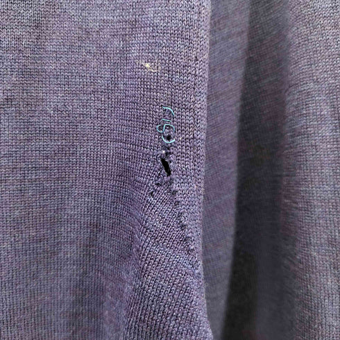 コムデギャルソンシャツ COMME des GARCONS SHIRT メリノウールバイカラーVネックニット メンズ JPN:L