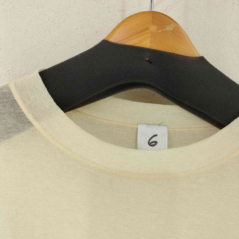 ロクビューティーアンドユースユナイテッドアローズ 6 BEAUTY & YOUTH UNITED ARROWS COTTON NYLON × QUILTED FOOT BALL T‐SHIRT/Tシャツ レディース JPN:36