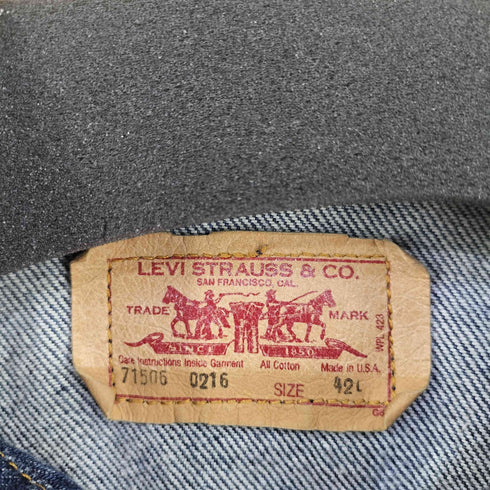 リーバイス Levis MADE IN USA 71506-0216 4th デニムジャケット ボタン裏755 メンズ 42L