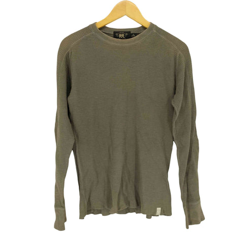 ダブルアールエルラルフローレン RRL RALPH LAUREN サーマルクルーネック ワッフルニットシャツ メンズ JPN:XS