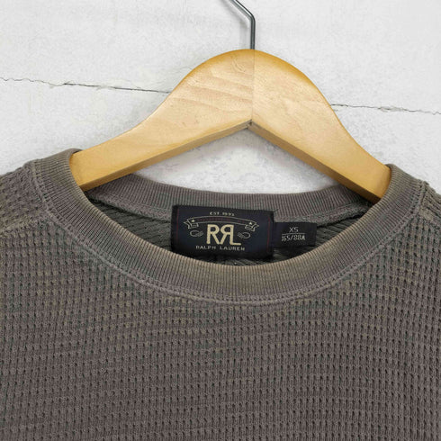 ダブルアールエルラルフローレン RRL RALPH LAUREN サーマルクルーネック ワッフルニットシャツ メンズ JPN:XS