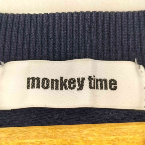 モンキータイム MONKEY TIME 胸刺繍クルーネックスウェット メンズ JPN:XL