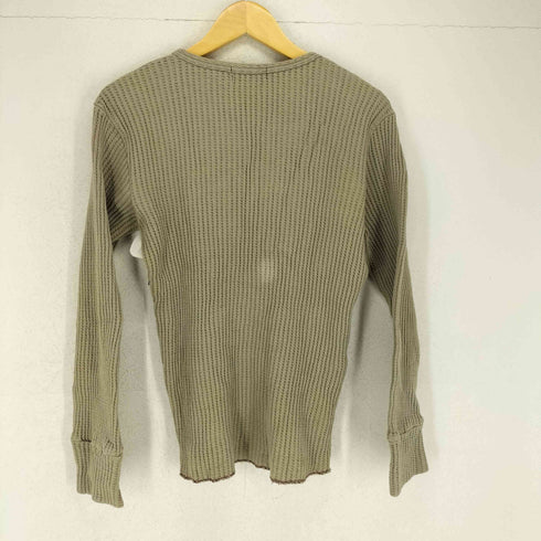 MARQUISTONE ヘンリーネック サーマルワッフルニット シャツ メンズ JPN:M