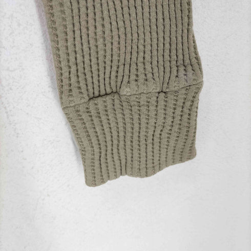 MARQUISTONE ヘンリーネック サーマルワッフルニット シャツ メンズ JPN:M