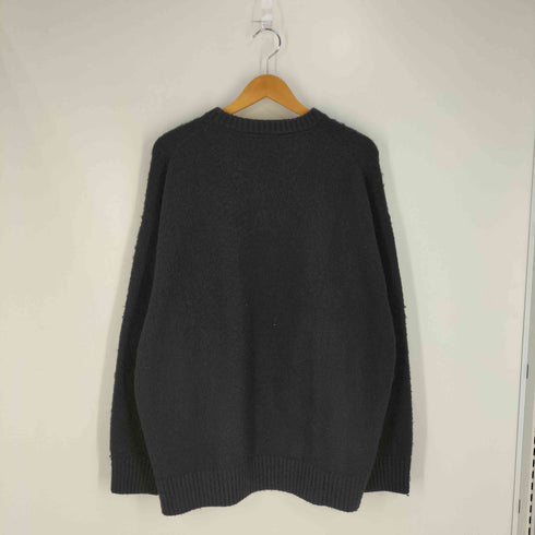 フレッドペリー FRED PERRY 別注 ロゴ刺繍 シャギー クルーネックニット メンズ import:XL