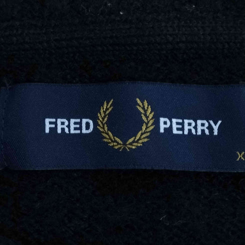 フレッドペリー FRED PERRY 別注 ロゴ刺繍 シャギー クルーネックニット メンズ import:XL