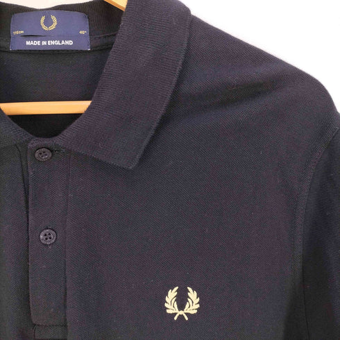 フレッドペリー FRED PERRY イングランド製 ロゴ刺繍 鹿の子 ポロシャツ メンズ 46