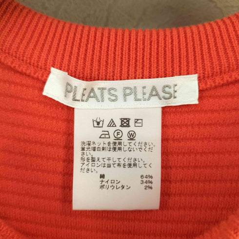プリーツプリーズイッセイミヤケ PLEATS PLEASE ISSEY MIYAKE コットンニット ノースリーブ ロングワンピース レディース JPN:3