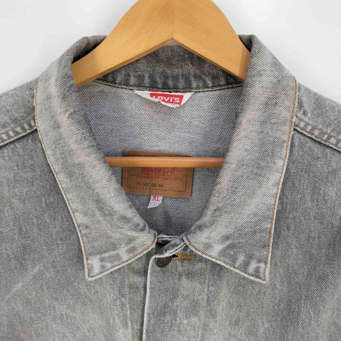 リーバイス Levis 80s ユーロリーバイス チュニジア製 70507-02-59 ボタン裏B17 先染め デニムジャケット メンズ import:XL