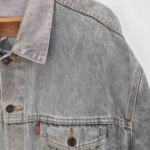 リーバイス Levis 80s ユーロリーバイス チュニジア製 70507-02-59 ボタン裏B17 先染め デニムジャケット メンズ import:XL