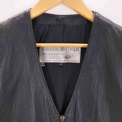 ハラジュクマザー HARAJUKU MOTHER レザーベスト メンズ JPN:L