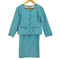クレージュ courreges MADE IN FRANCE ノーカラージャケット スカート セットアップ riri レディース