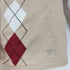 バーバリーロンドン BURBERRY LONDON ロゴ 刺繍 アーガイル柄 コットン ニット カーディガン レディース import:L