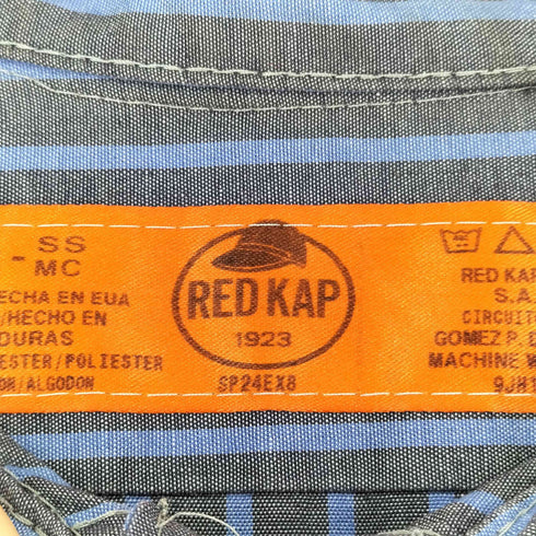 レッドキャップ RED KAP S/S ストライプワークシャツ メンズ JPN:XL