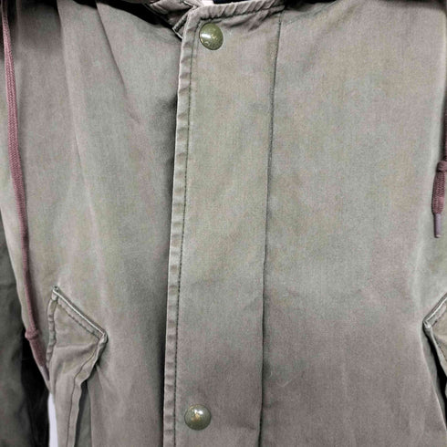 ポロバイラルフローレン Polo by RALPH LAUREN 裏地キルティング フード ボア 比翼 中綿 ジップアップ ミリタリー ボンバー ジャケット メンズ import:XL