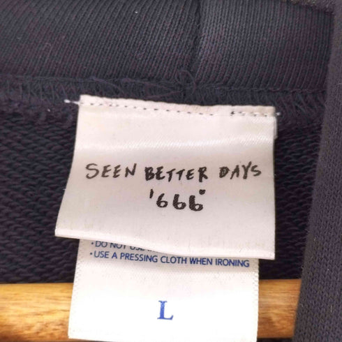 seen better days 666 プリントプルオーバーパーカー メンズ JPN:L