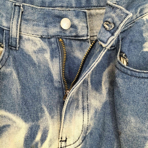 Fancy club ブリーチ加工デニムカーゴパンツ レディース m