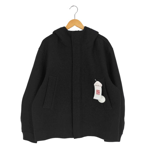 コス COS FUNNEL-NECK WOOL HOODED JACKET ファンネルネックウールフードジャケット メンズ import:M