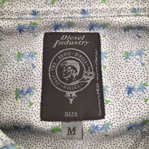 ディーゼル DIESEL ヤシの木柄 製品染め ウエスタン シャツ メンズ import:M