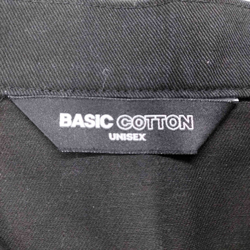basic cotton カラーステッチ フロントジップデザインスカート レディース