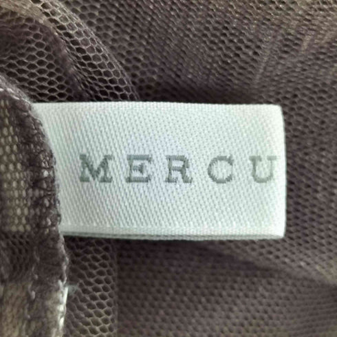 マーキュリーデュオ MERCURYDUO チュールキャミセットロングスリーブニットワンピース レディース FREE